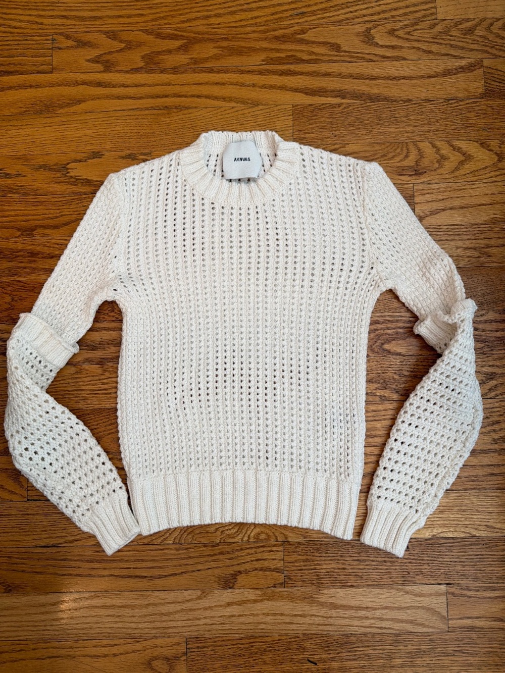Aknavas Ivory Knit Sweater